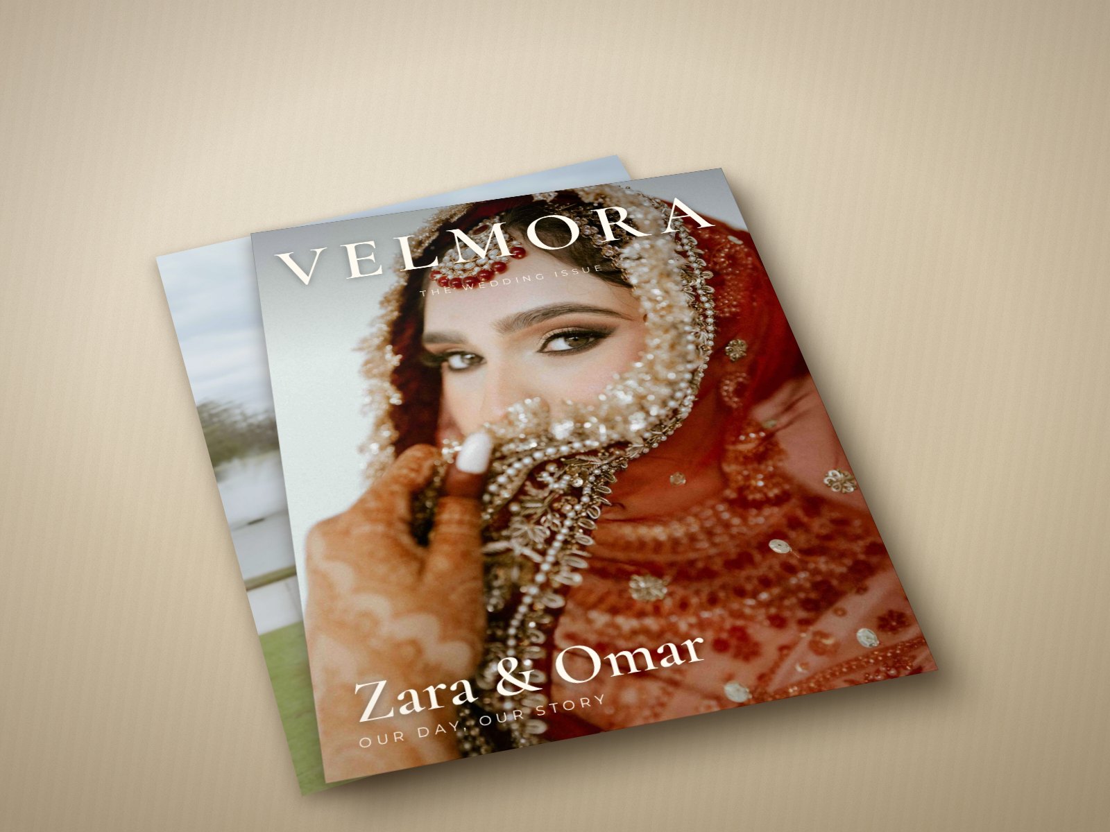 8.5 by 11 inch wedding magazine