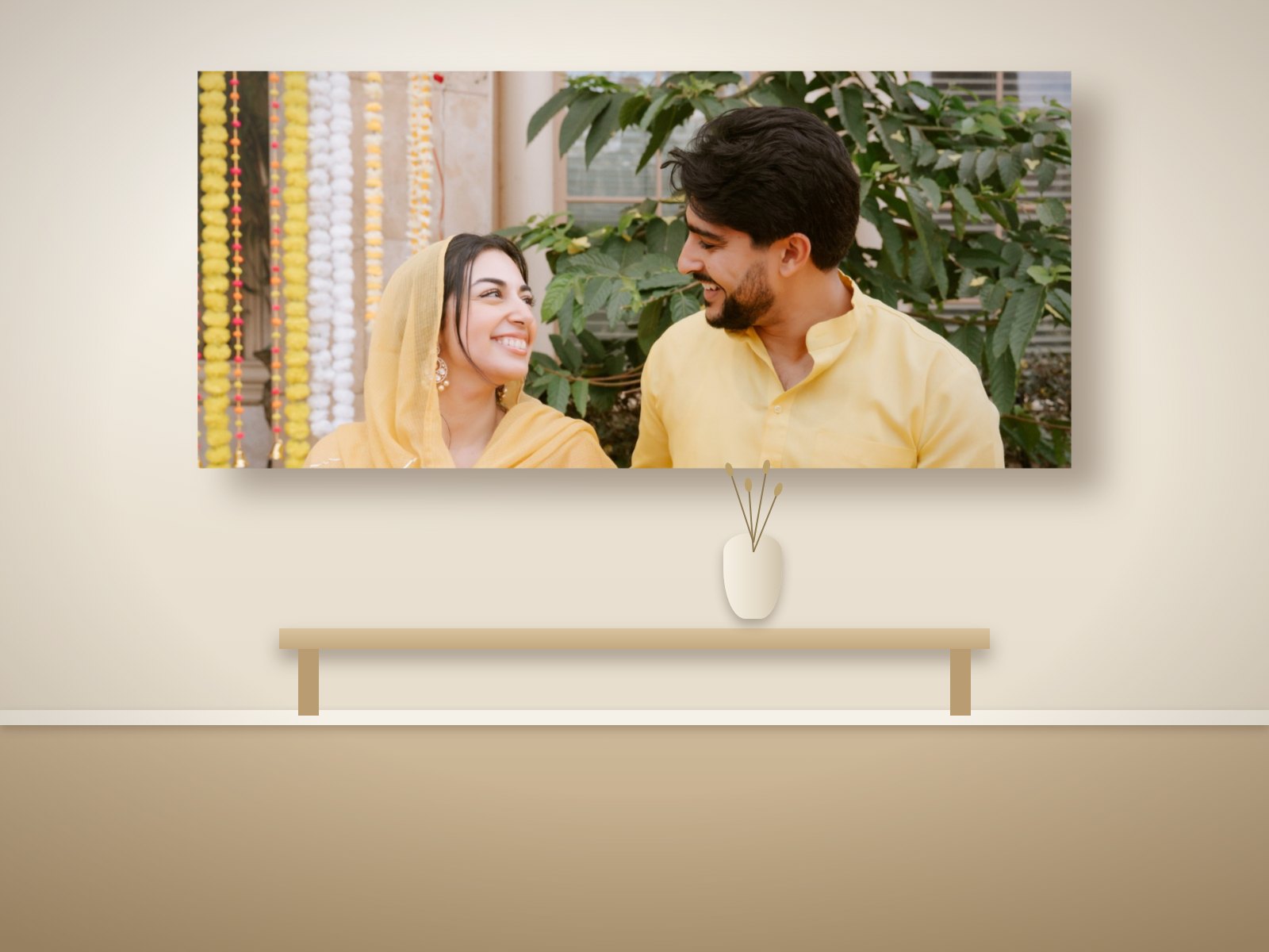 Wedding photo wallpaper